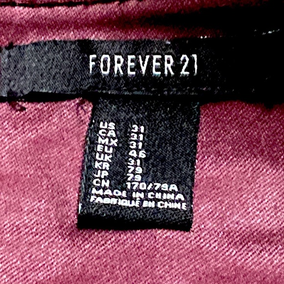 COPY - Forever 21 Burgundy Purple Shorts - Picture 4 of 4